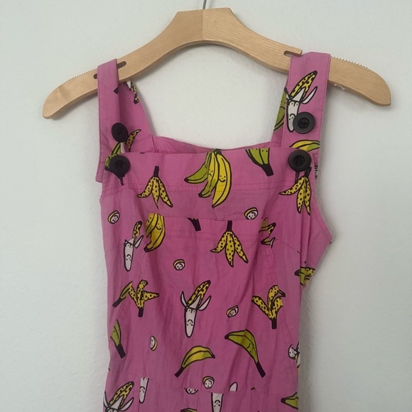 Nooworks Banana Print Overalls Jumper XS - Picture 2 of 9